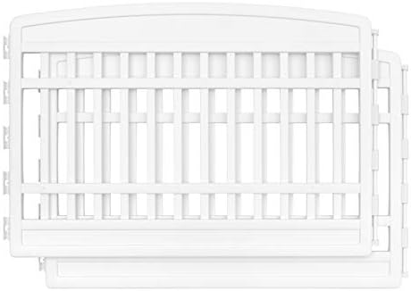 IRIS USA 24" 2-Panel Add-On Panels, Pet Dog Puppy Playpen, Foldable, Customizable, White : Pet Supplies