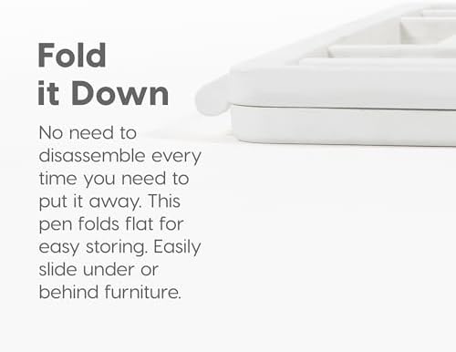 IRIS USA 24" 2-Panel Add-On Panels, Pet Dog Puppy Playpen, Foldable, Customizable, White : Pet Supplies - Image 5