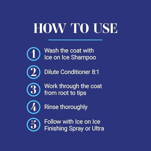 Chris Christensen Ice on Ice Detangling Dog Conditioner, Groom Like a Professional, Dematts, Moisturizes, Creates Long Lasting Silkiness, All Coat Types, Made in USA, 16oz : Pet Supplies - Image 7