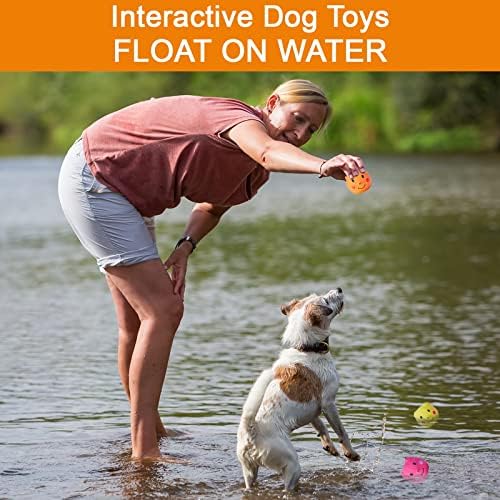 Pet Supplies Coricorsu Squeaky Dog Toy Dog Squeaky Toys Chewing Durable Teething Latex Rubber Soft Interactive Fetch Play Dog Balls with Funny Piggy Face for Puppy Small Medium Pet Dog (6PCS) : - Image 6