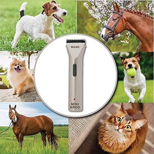 Pet Grooming Clippers : Wahl Professional Animal MiniArco Corded/Cordless Pet, Dog, Cat, and Horse Trimmer Kit - Image 8