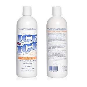 Chris Christensen Ice on Ice Detangling Dog Conditioner, Groom Like a Professional, Dematts, Moisturizes, Creates Long Lasting Silkiness, All Coat Types, Made in USA, 16oz : Pet Supplies