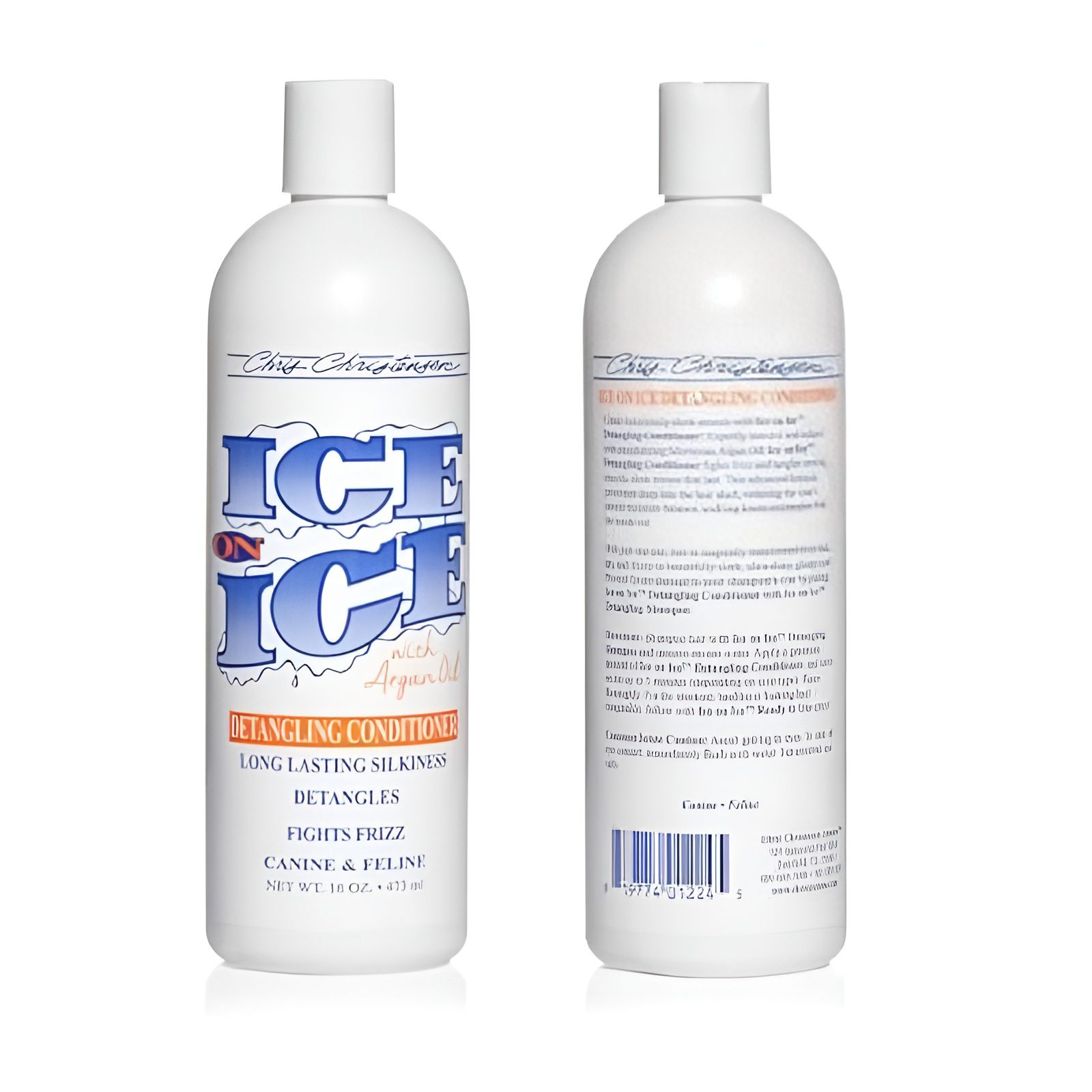 Chris Christensen Ice on Ice Detangling Dog Conditioner, Groom Like a Professional, Dematts, Moisturizes, Creates Long Lasting Silkiness, All Coat Types, Made in USA, 16oz : Pet Supplies